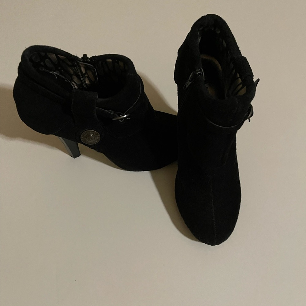 Unlisted Black Heeled Ankle Boots